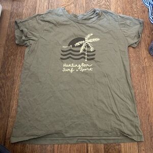 Army Green Huntington Baby Tee